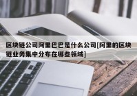 区块链公司阿里巴巴是什么公司[阿里的区块链业务集中分布在哪些领域]