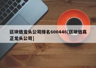 区块链龙头公司排名600446[区块链真正龙头公司]