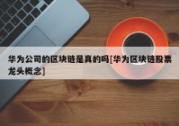 华为公司的区块链是真的吗[华为区块链股票龙头概念]