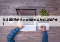 巫溪县区块链培训公司最有实力的[巫溪产业]